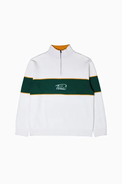 Fella Men's Green Boris Quarter-zip Sweater In Multi
