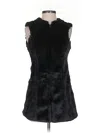 Feller Faux Fur Vest In Black