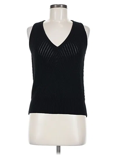 Pre-owned Feller Sweater Vest In Black