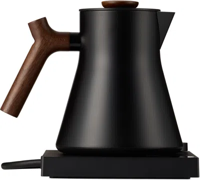 Fellow Black Corvo Ekg Pro Electric Kettle In Matte Black + Walnut