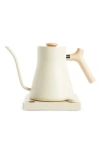 Fellow Stagg Ekg Electric Pour Over Kettle In Sweet Cream W/maple Accents