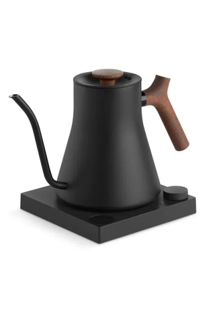 Fellow Black & Walnut Stagg Ekg Electric Kettle, 0.9 L, Ca/us In Matte Black W/ Walnu