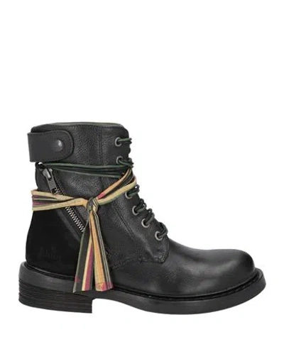 Felmini Woman Ankle Boots Black Size 7 Leather