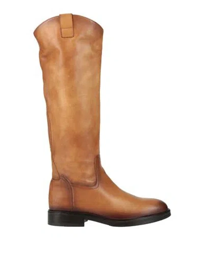 Felmini Woman Boot Tan Size 8 Leather In Brown