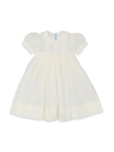 Feltman Brothers Baby Girl's, Little Girl's & Girl's Flower Puff-sleeve Dress In Ivory