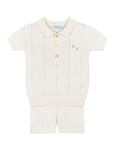 Feltman Brothers Boys' Lemon Knit Set - Little Kid In White