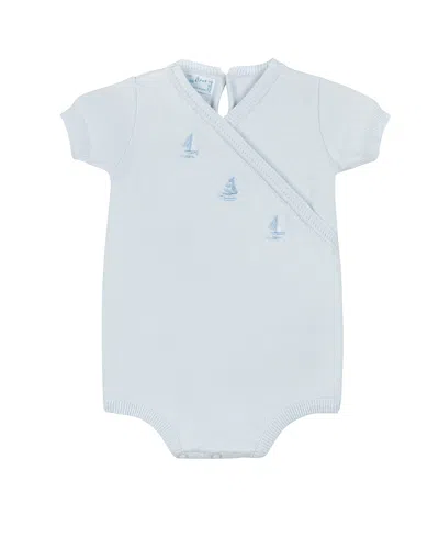 Feltman Brothers Boys' Little Sailboat Knit Romper - Baby In Blue