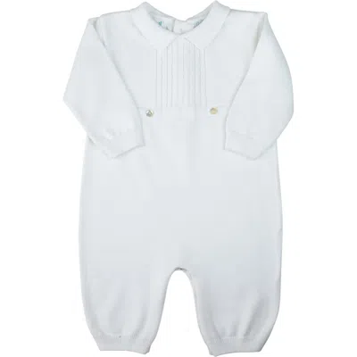 Feltman Brothers Babies'  Feltman Bros Cable Knit Romper In White