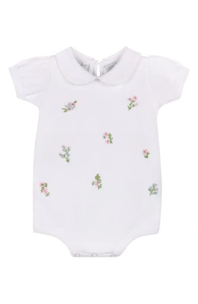 Feltman Brothers Babies'  Garden Cotton Knit Romper In White