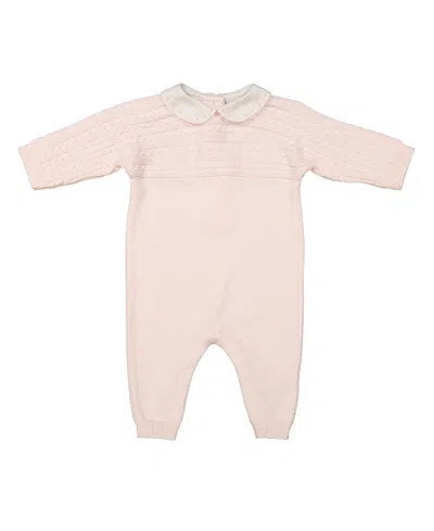 Feltman Brothers Girls' Cable Knit Longall - Baby In Pink
