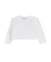 Feltman Brothers Girls' Diamond Pointelle Cropped Cardigan - Baby In Ivory