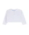 Feltman Brothers Girls' Diamond Pointelle Cropped Cardigan - Baby In White