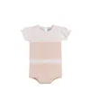 Feltman Brothers Girls' Pointelle Contrast Knit Romper - Baby In Neutral