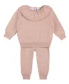 Feltman Brothers Girls' Quilted Knit Set - Baby, Little Kid In Neutral