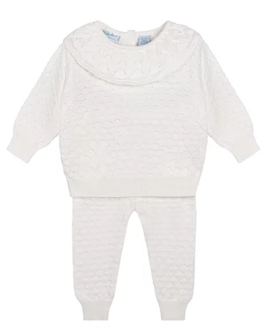 Feltman Brothers Girls' Quilted Knit Set - Baby, Little Kid In White