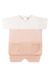 Feltman Brothers Ombré Short Sleeve Sweater & Knit Shorts Set In Blush