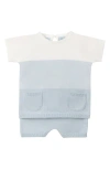 Feltman Brothers Ombré Short Sleeve Sweater & Knit Shorts Set In Powder Blue