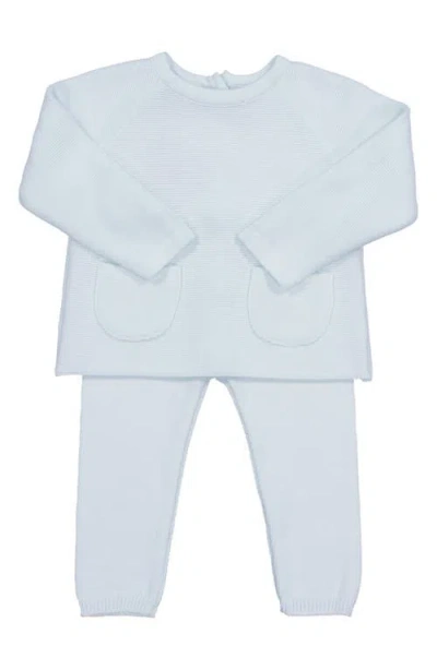 Feltman Brothers Babies'  Pocket Knit Top & Pants Set In Blue