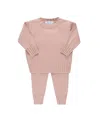 Feltman Brothers Unisex Remi Ribbed Knit Set - Baby, Little Kid In Mauve