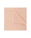 Feltman Brothers Unisex Scallop Trimmed Rib Knit Blanket - Baby In Blush