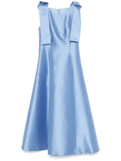 Fely Campo Belted Midi Dress In Multicolor