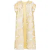 Fely Campo Floral-pattern Cape In Yellow