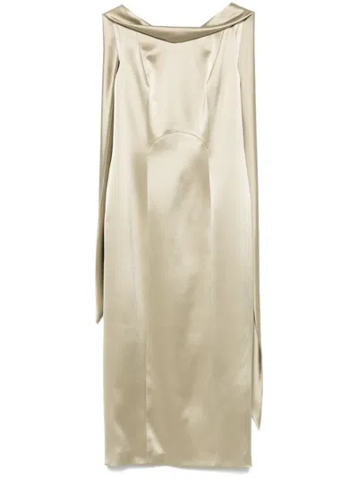 Fely Campo Sash-detail Midi Dress In Multicolor