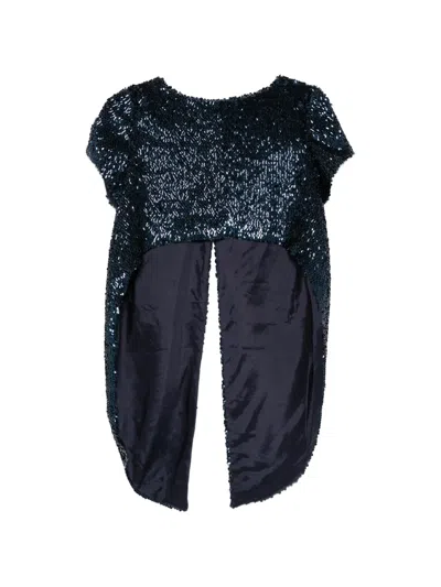 Fely Campo Sequin Blouse In Black