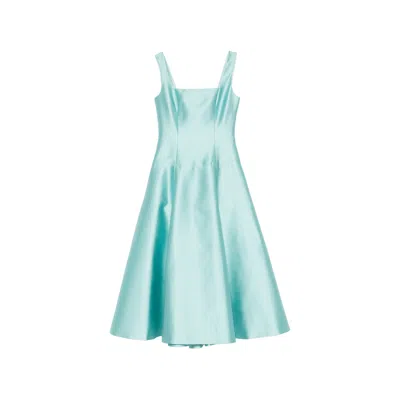 Fely Campo Square-neck Midi Dress In Blue