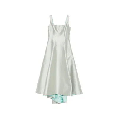 Fely Campo Square-neck Midi Dress In Green