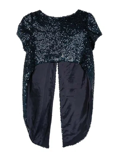 Fely Campo Sequin Blouse In Black
