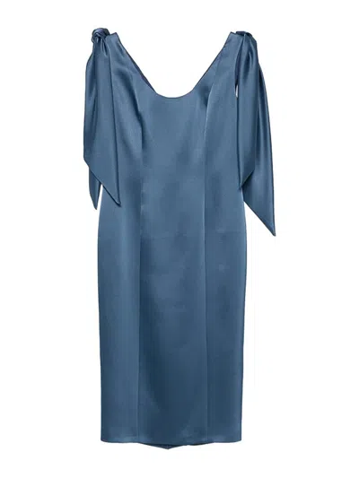 Fely Campo Vestido Midi - Azul