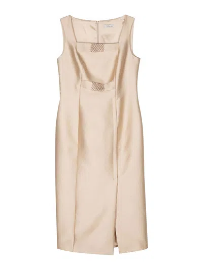 Fely Campo Vestido Midi - Dorado