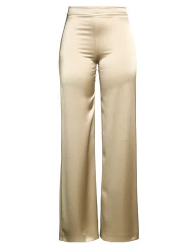 Fely Campo Woman Pants Khaki Size 8 Triacetate In Neutral