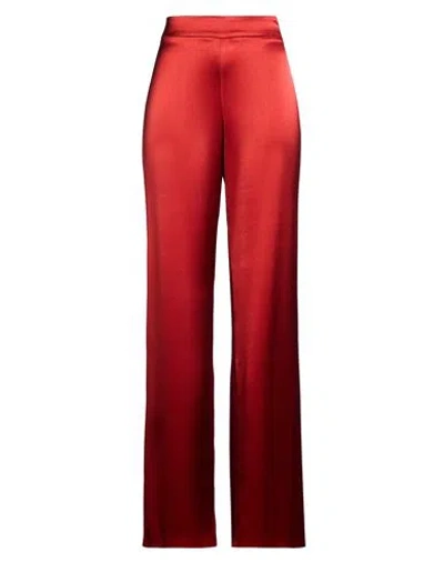 Fely Campo Woman Pants Red Size 6 Triacetate