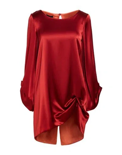 Fely Campo Woman Top Red Size 8 Triacetate