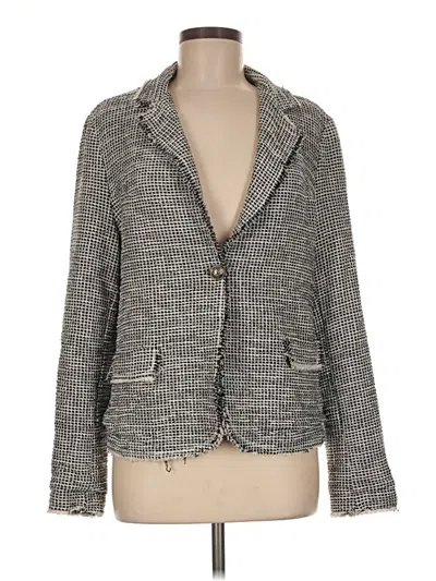 Pre-owned Femme Fatale Blazer Jacket In Gray