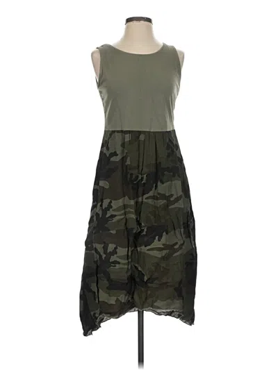 Pre-owned Femme Fatale Casual Dress In Green