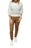 Femme Fatale Sheena Faux Leather Five Pocket Pants In Camel In Brown