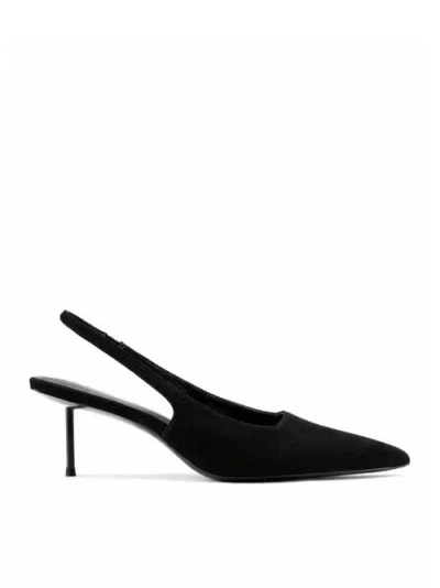 Femme G55 Suede Slingback Pump In Black