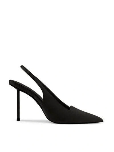 Femme G63 Slingback Satin Pump In Black