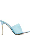 Femme La 110mm Gigi Pointed Sandals In Blue