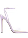 Femme La 120mm Gia Pointed-toe Strap Sandals In Purple