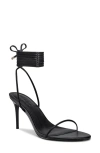 Femme La 3.0 Barely There Ankle Wrap Sandal In Black