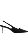 Femme La 55mm Slingback Pointed-toe Pumps In Black