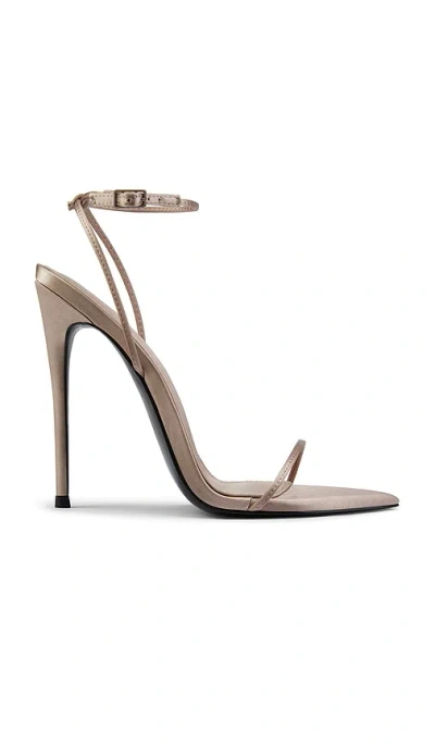 Femme La Andx Satin Sandal In White