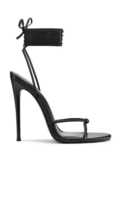 Femme La Athens Lace Up Heel In Black