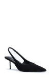 Femme La 55mm Slingback Pointed-toe Pumps In Black