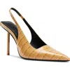 Femme La G63 Slingback Pump In Brown
