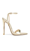 Femme La Gg Heel In Metallic Gold